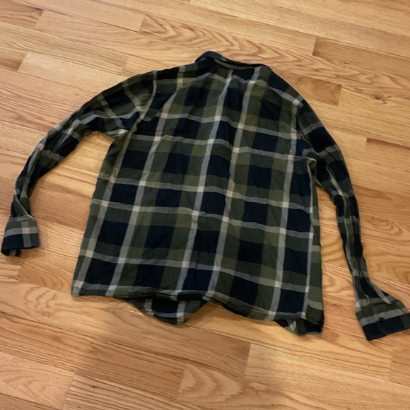 Volcom Olive, Black & Tan Plaid Button-Down Shirt - Picture 6 of 10